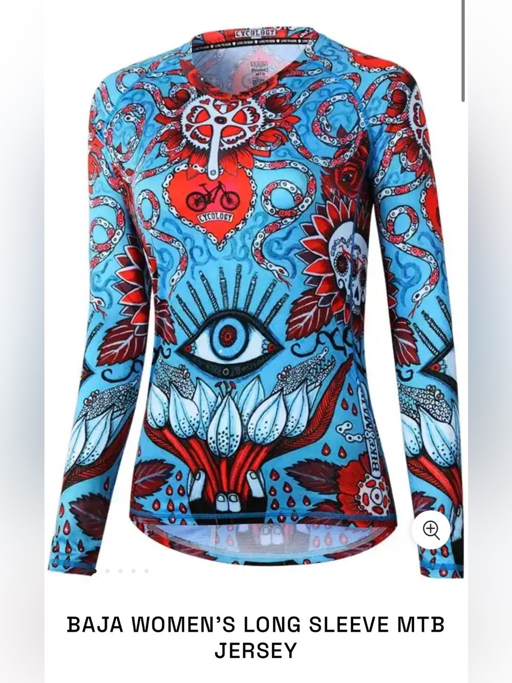 Cycology Womens Mountain Bike Cycling Jersey Long Sleeve MTB Baja XL Lightweight